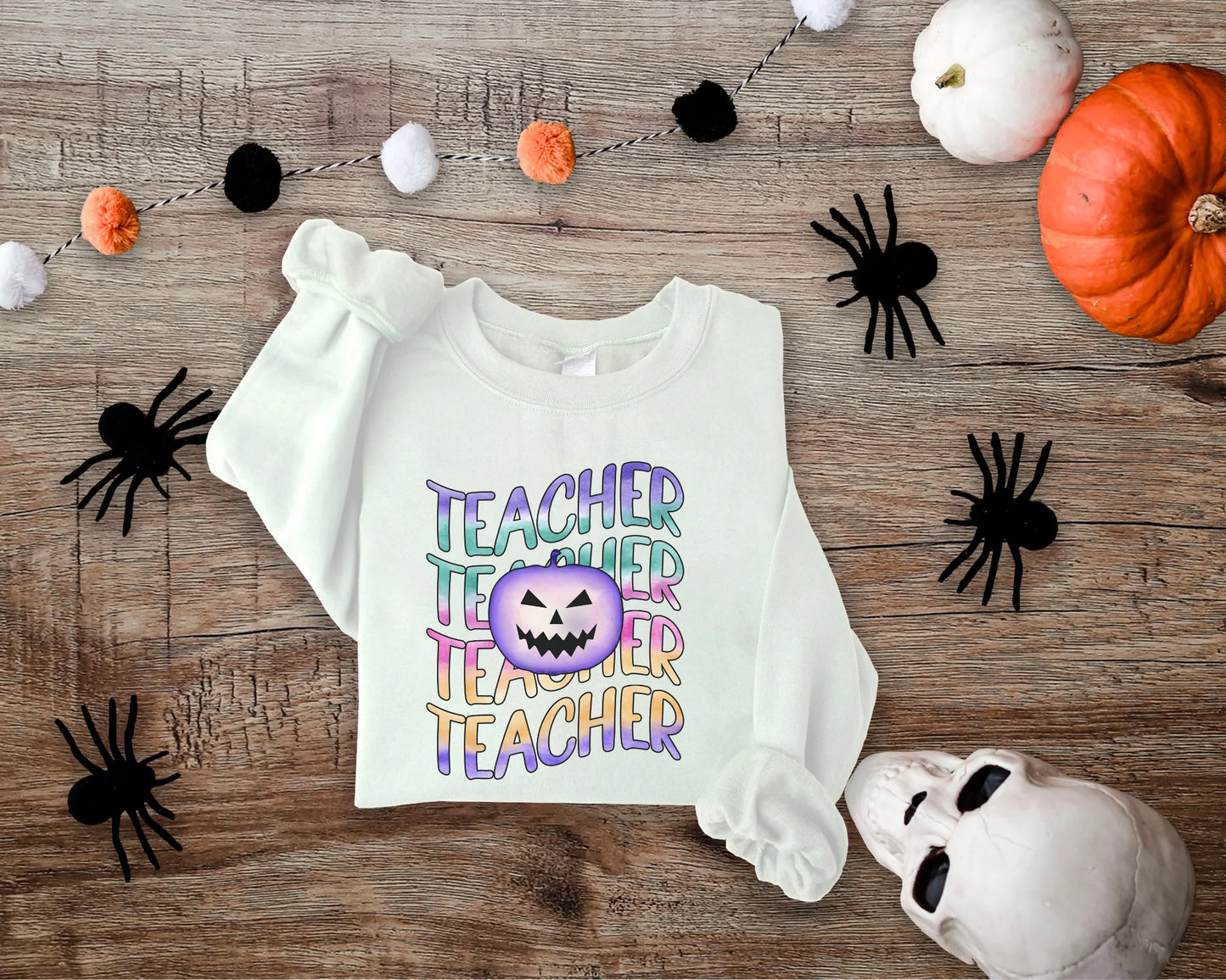 Teacher multicolored