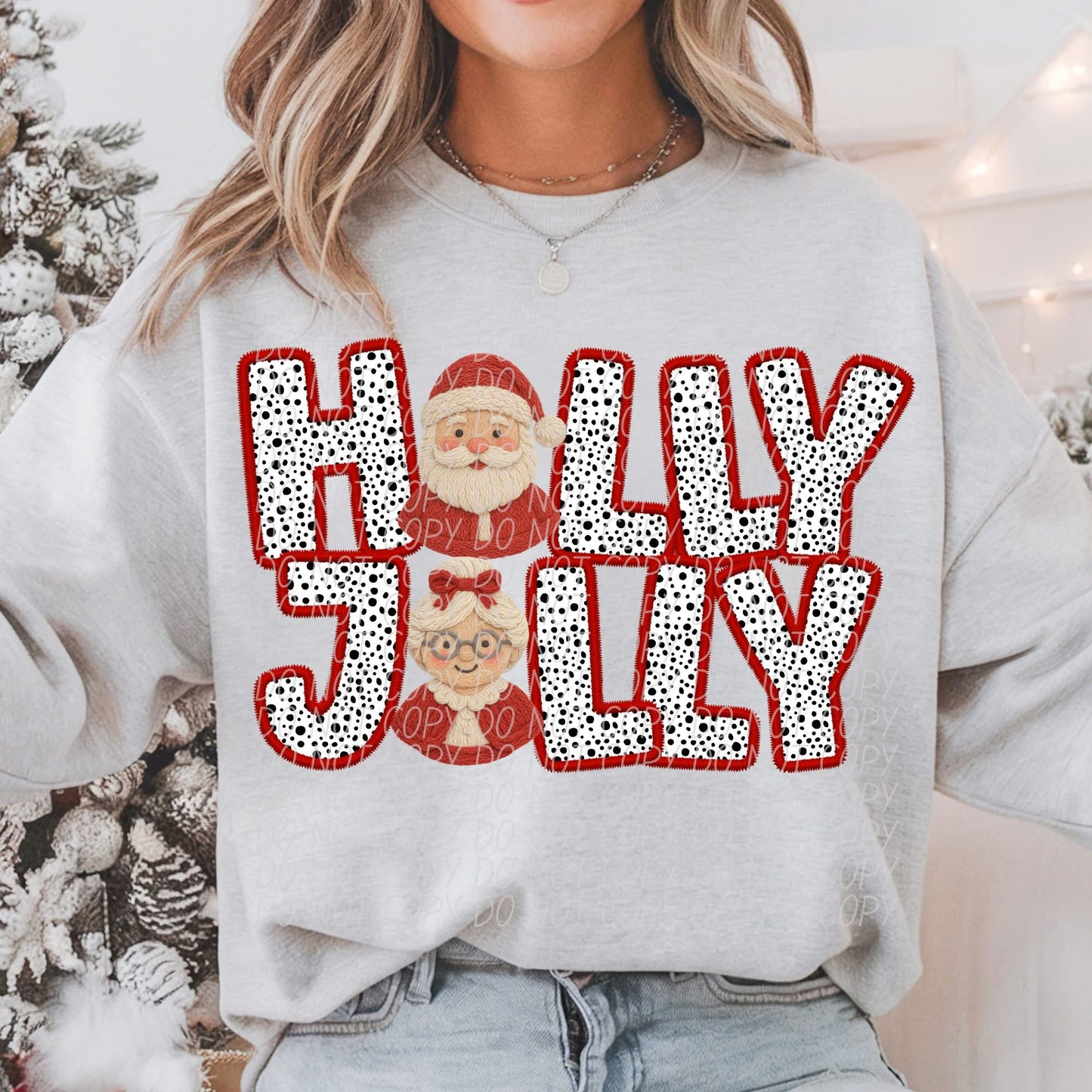 Holly jolly Santa / Mrs claus CREW