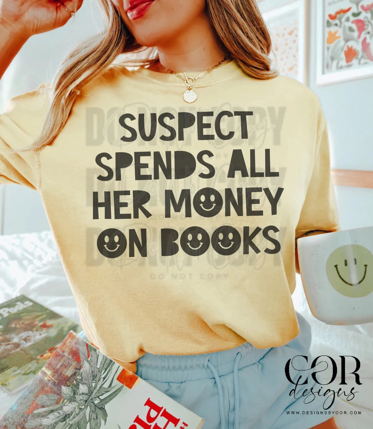 Suspect spend all her money on books