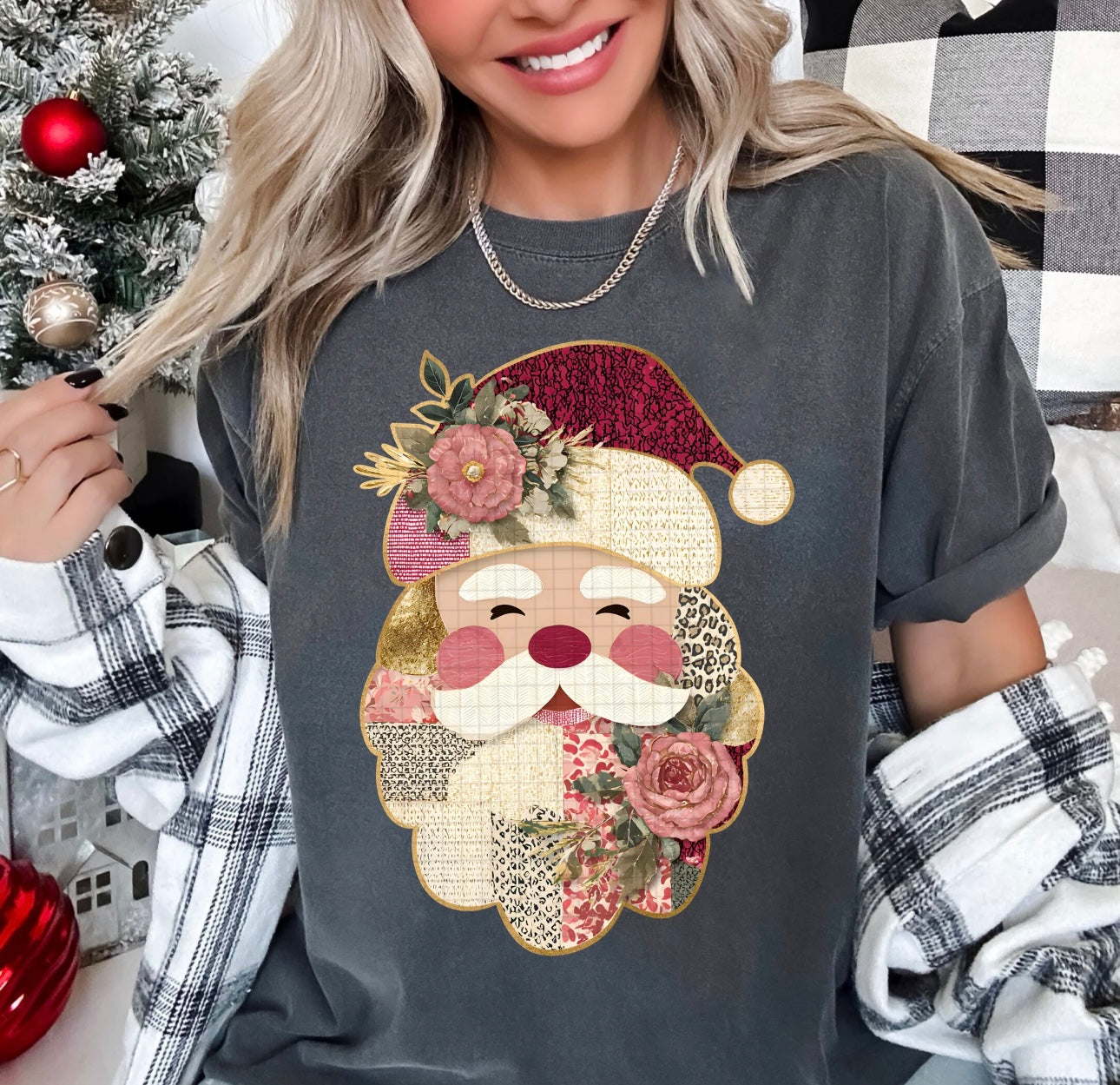 Floral Santa