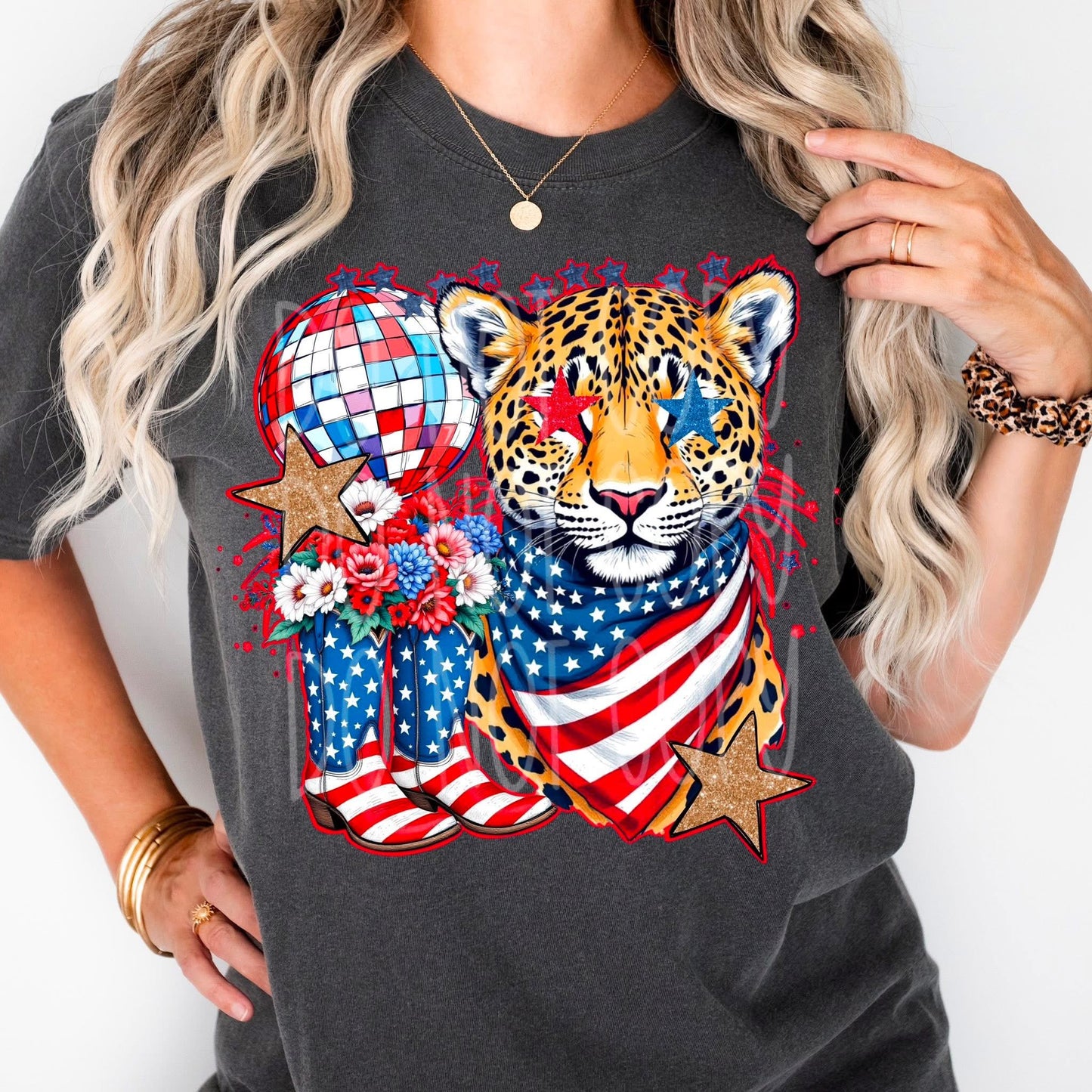 Patriotic cheetah