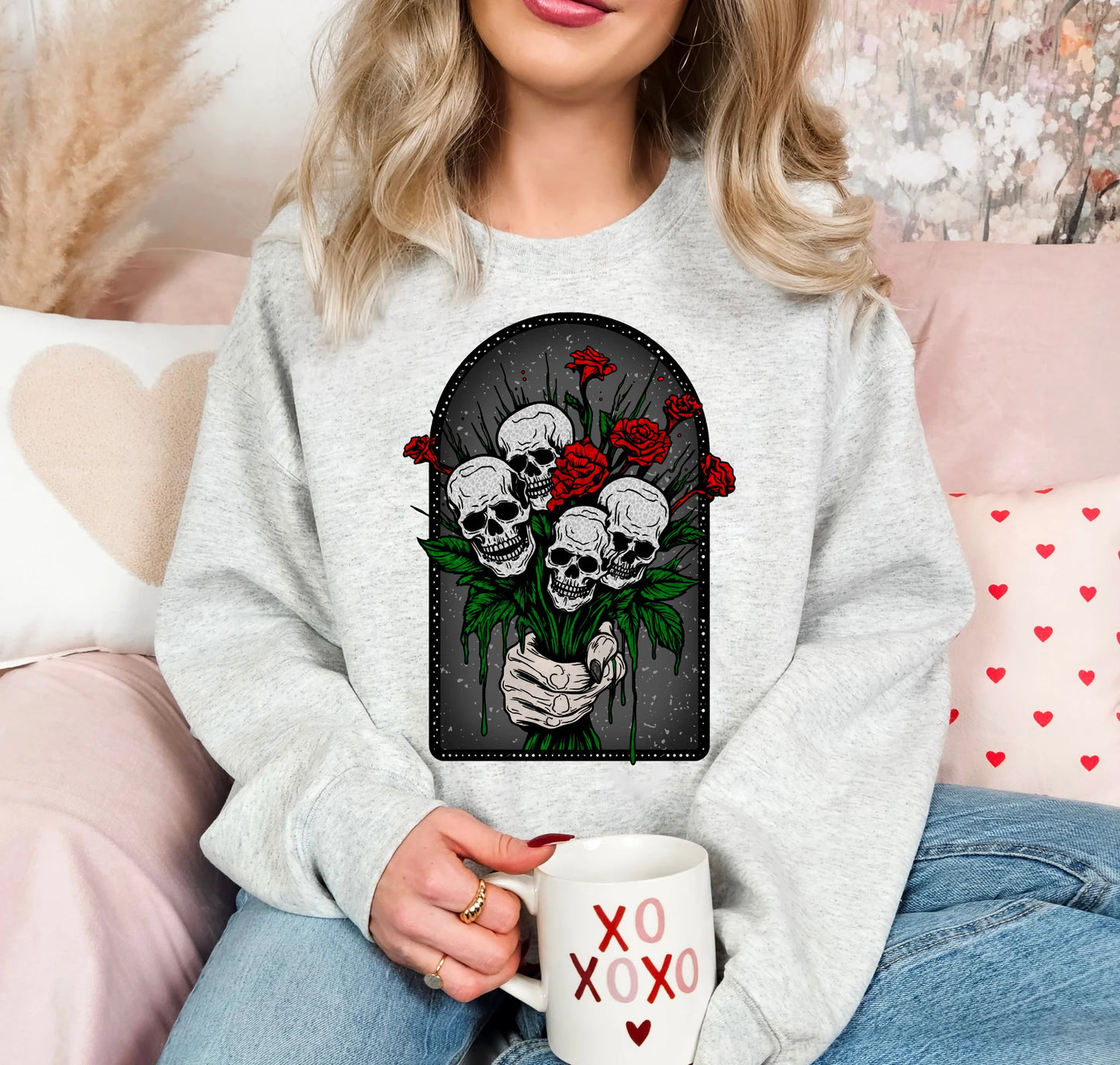 Skeleton flower bouquet