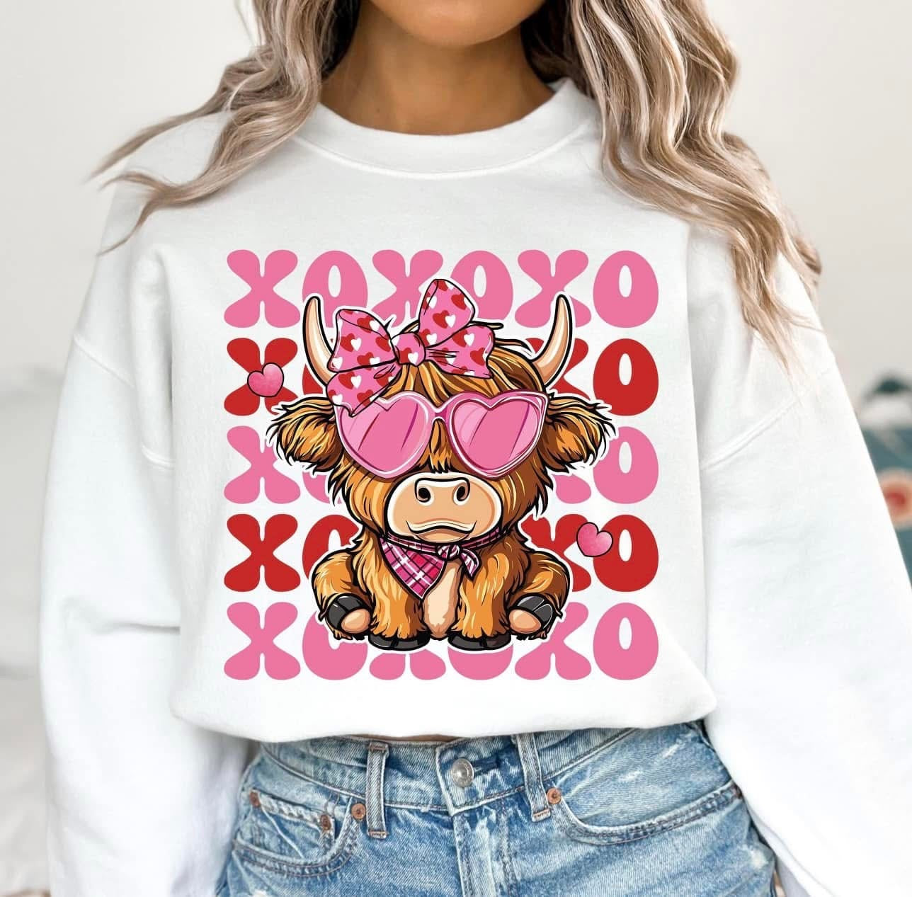 Valentine xoxo cow