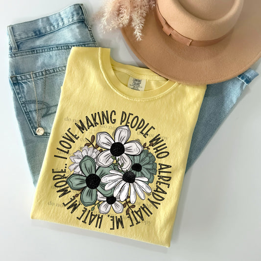 I love making people