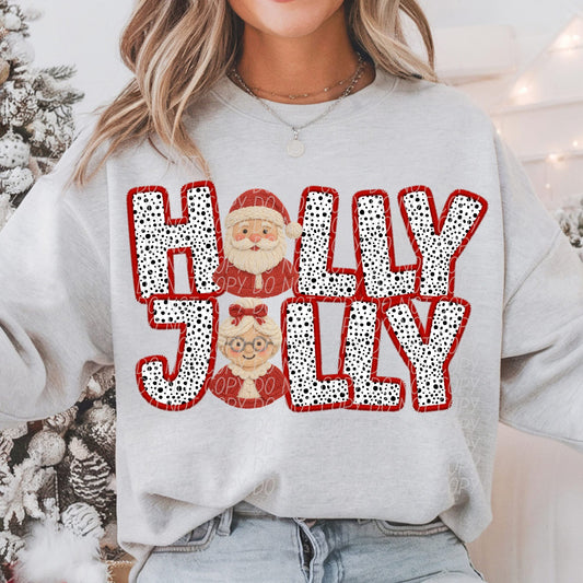 Holly jolly Santa / Mrs claus CREW