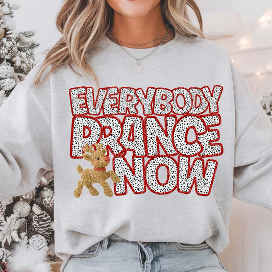 Everybody prance now CREW