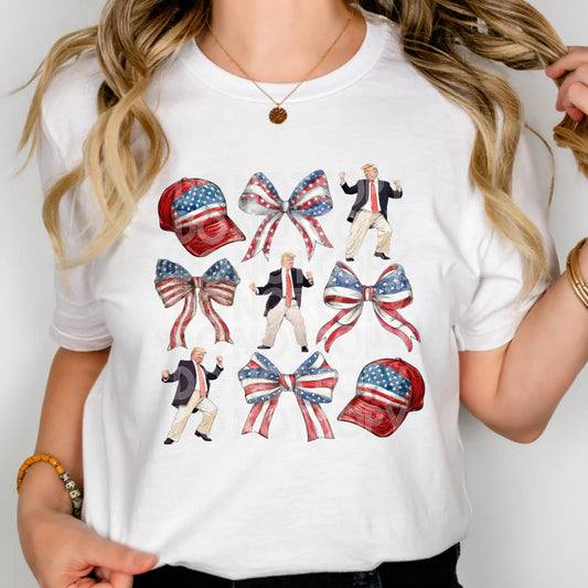 Patriotic bows collage