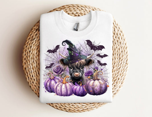 Purple holloween cow