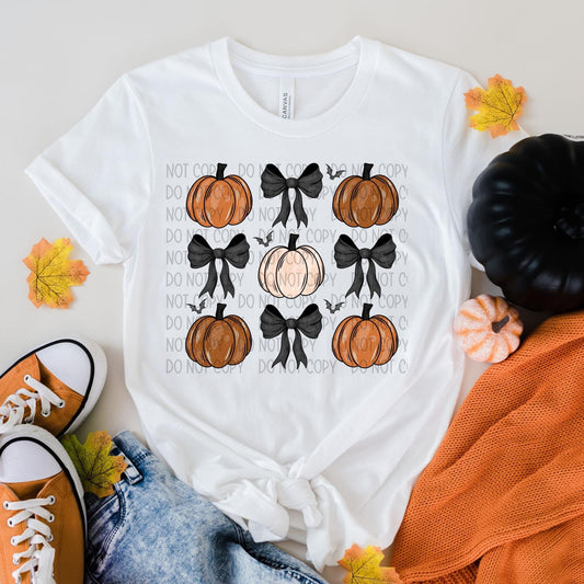 Pumpkins and bows