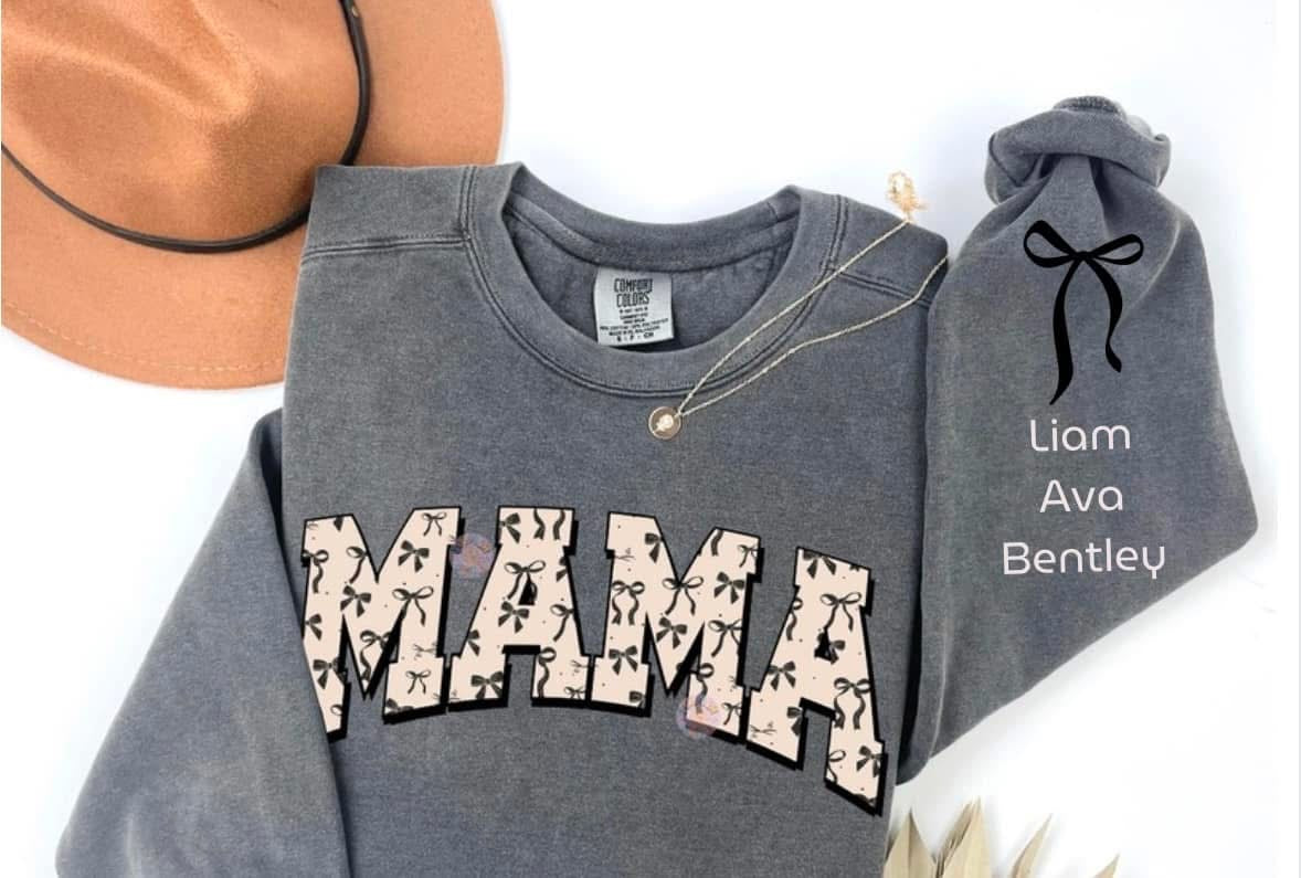 Custom bow mama: please put names for sleeve in order notes